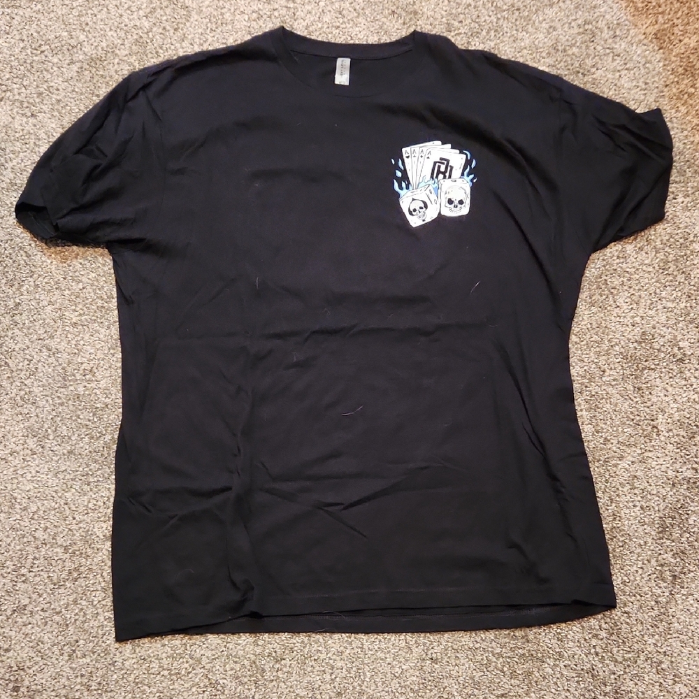 Next Level Apparel Black Tee with Skull Graphic